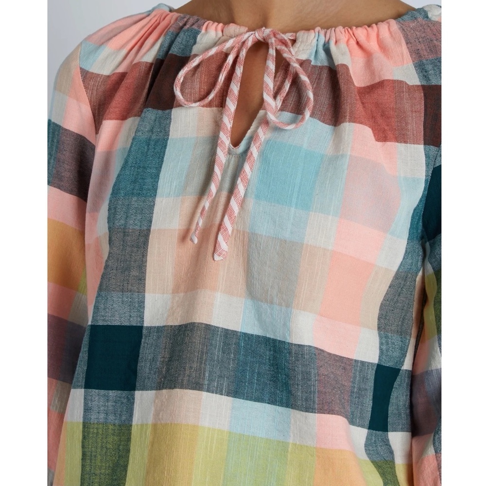 Ace & Jig Cotton Checked Rosa Top in Crown - Picture 5 of 6